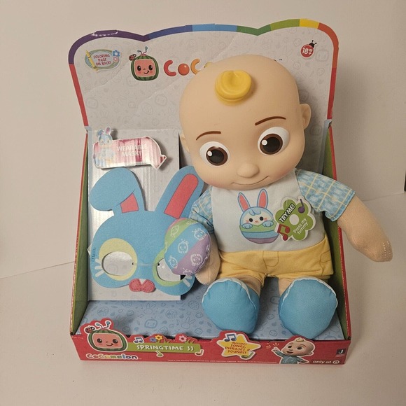 CoComelon Springtime JJ w/ Wearable Easter Mask! Talks/Sings! - Picture 1 of 4